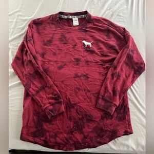 PINK Victoria's Secret Oversized Tie-Dye Crewneck